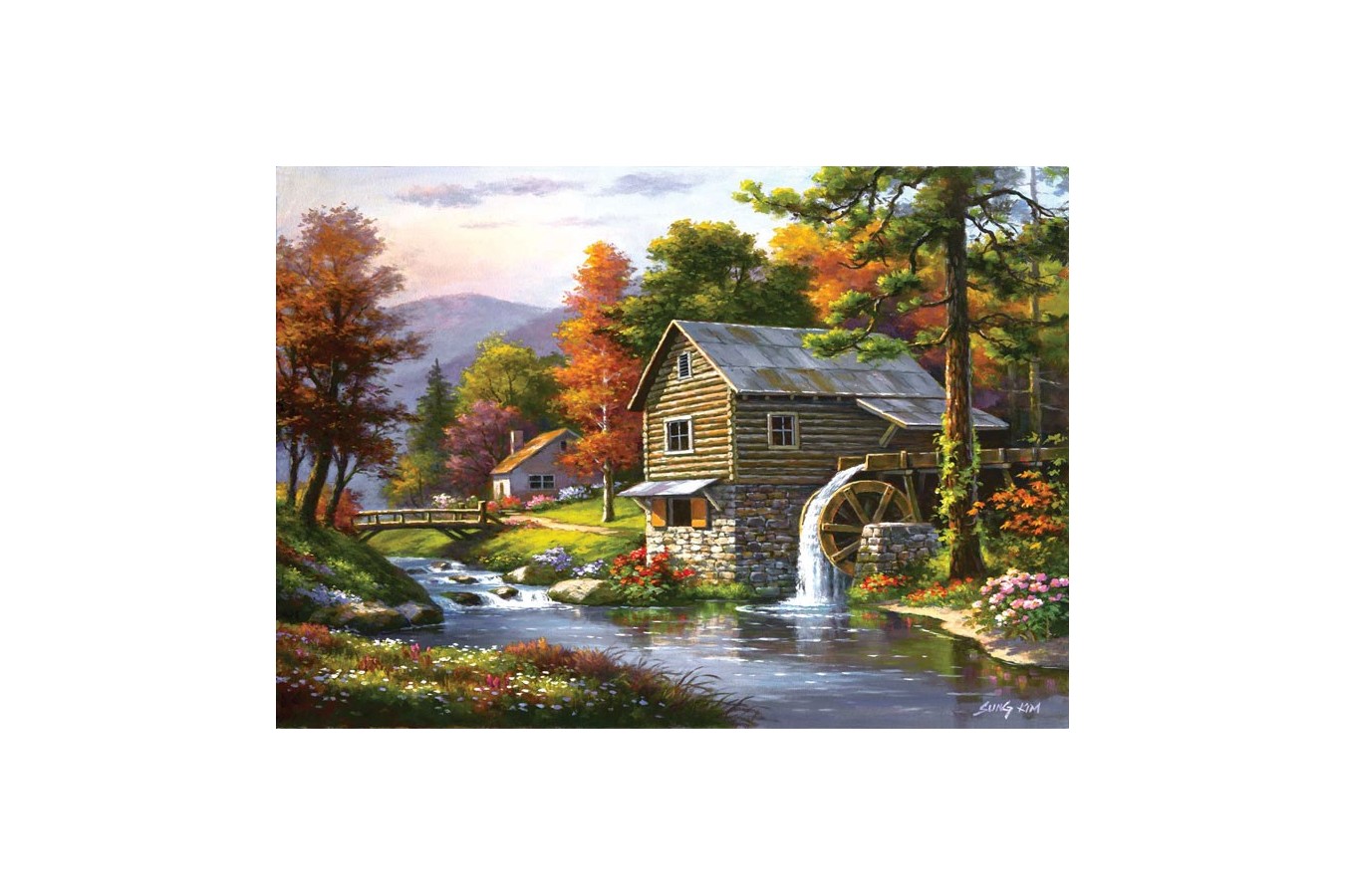 Puzzle Art Puzzle - Dominic Davison: Old Sutter\'s Mill, 1500 piese (Art-Puzzle-4640)