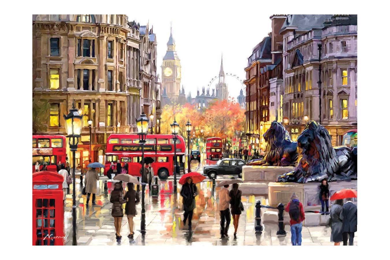 Puzzle Art Puzzle - Richard Macneil: London, 2.000 piese (Art-Puzzle-4712)
