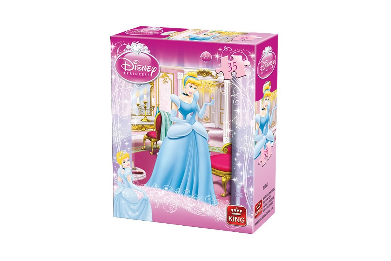 Puzzle King - Disney Princess, 35 piese (05106-C)