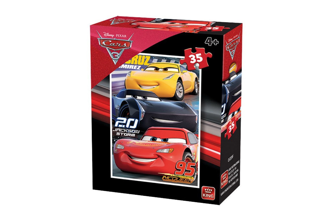 Puzzle King - Cars 3, 35 piese (05309-F) imagine