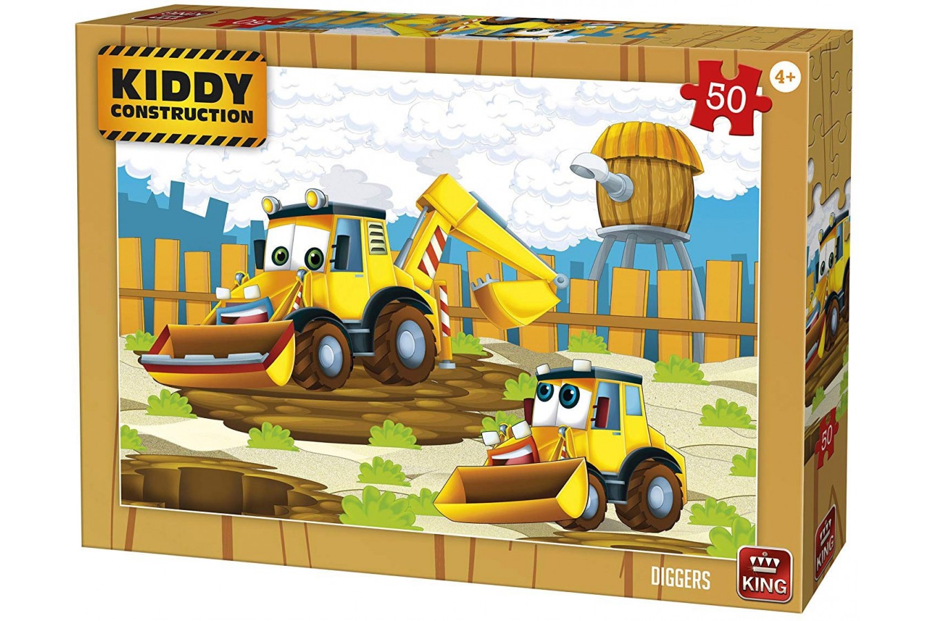 Puzzle King - Kiddy Construction, 50 piese (05456)