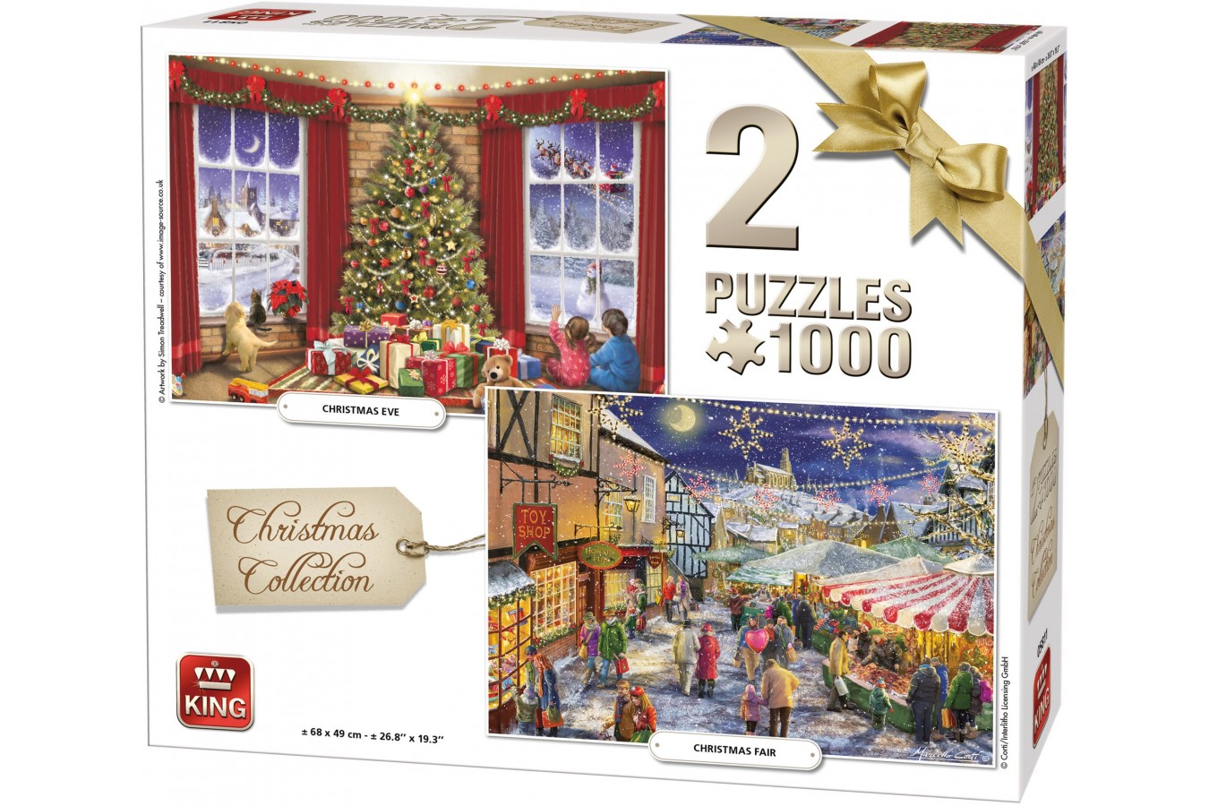 Puzzle King - Christmas Collection, 2x1.000 piese (05811) imagine