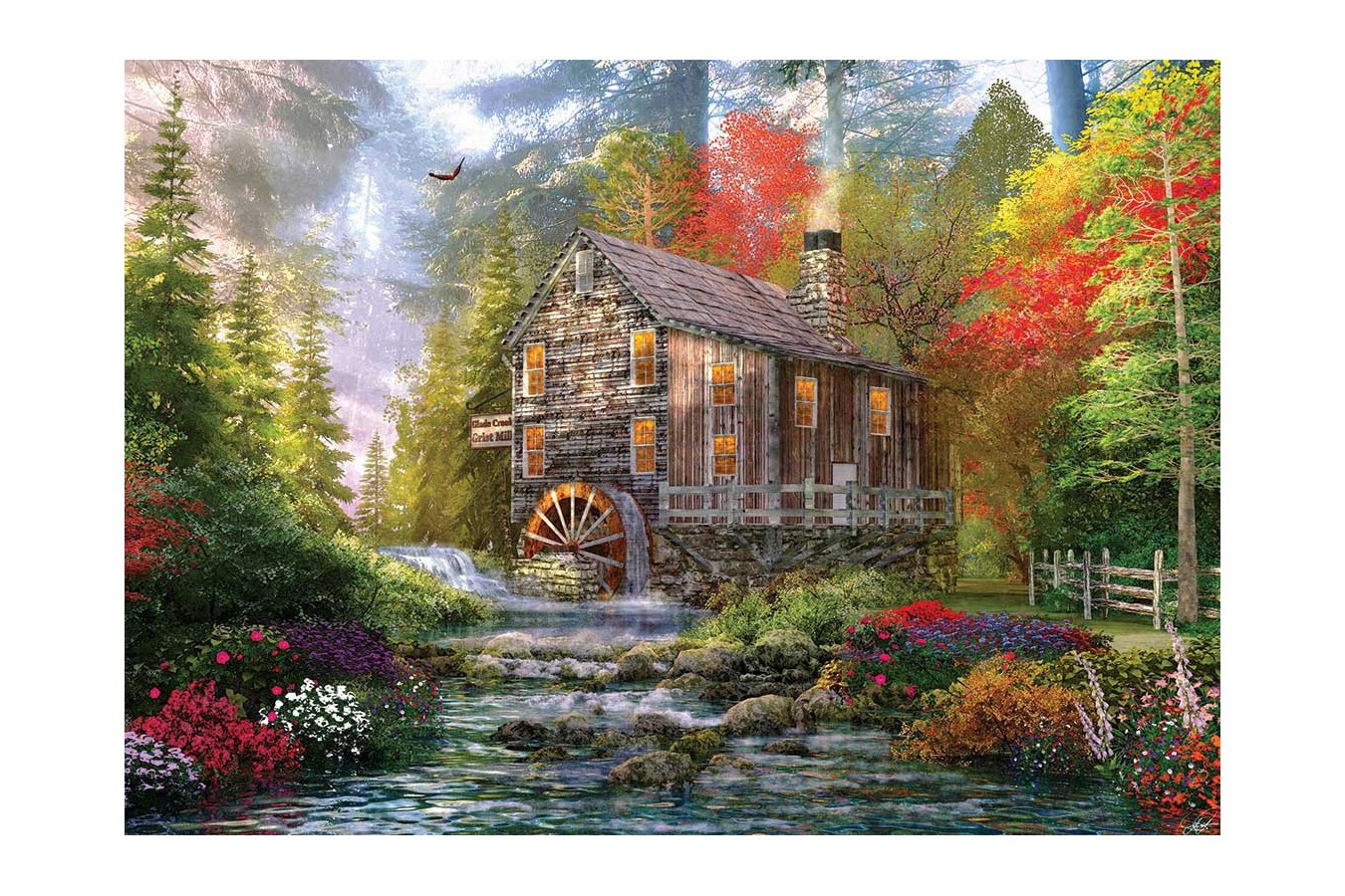 Puzzle KS Games - Dominic Davison: The Old Wooden Mill, 1.000 piese (KS-Games-11356)