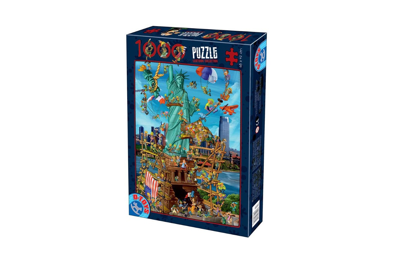 Puzzle D-Toys - Cartoon Collection - New York, 1.000 piese (Dtoys-61218-CC13-(74706))