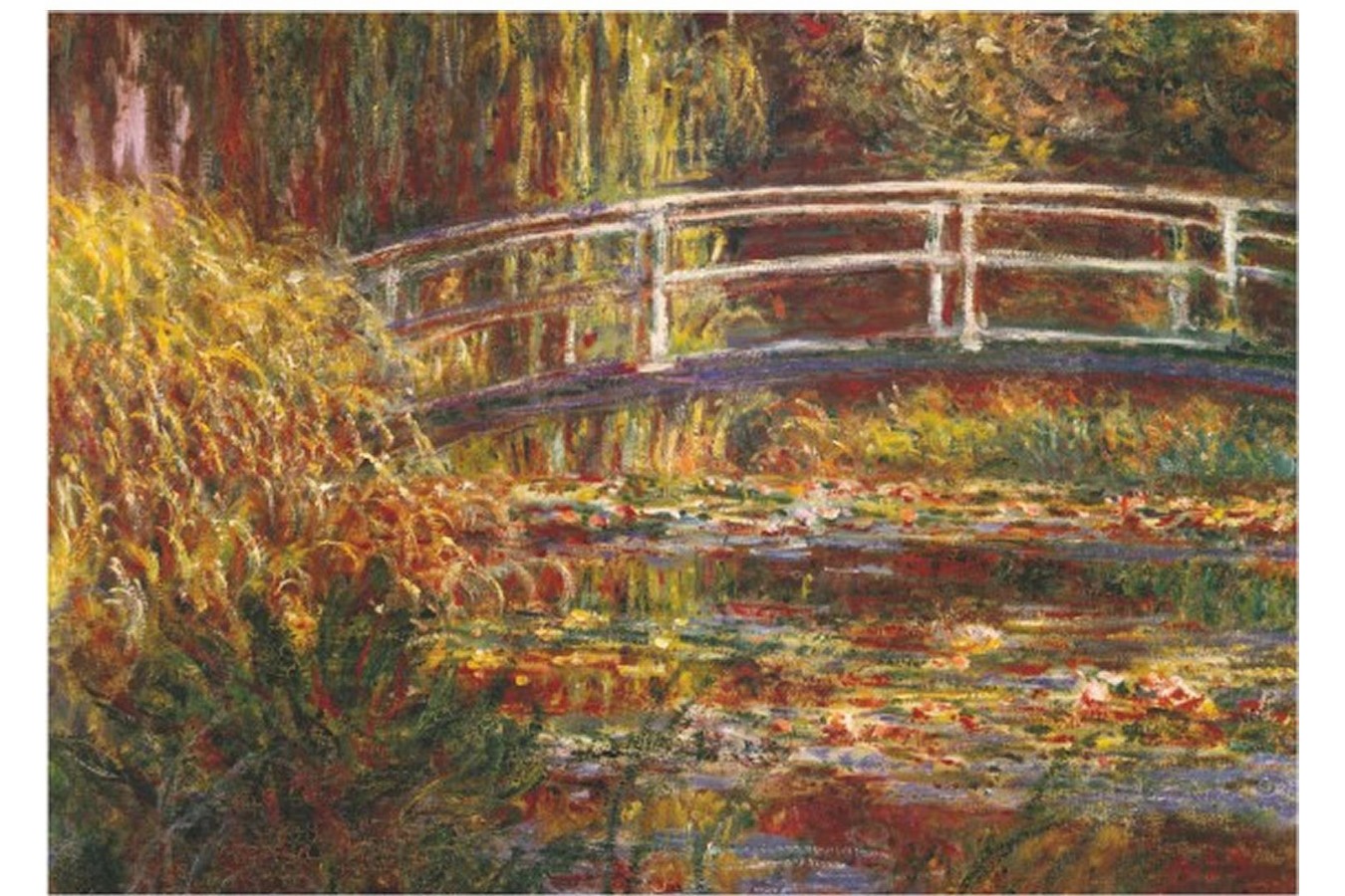 Puzzle D-Toys - Claude Monet: Japanese Foot-Bridge, 1.000 piese (DToys-67548-CM05-(69658))