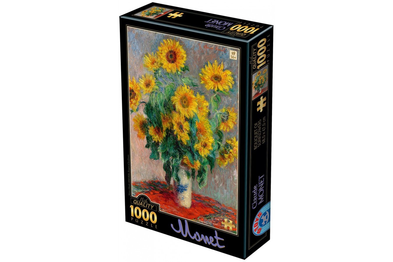 Puzzle D-Toys - Claude Monet: Sunflowers, 1.000 piese (Dtoys-75864)