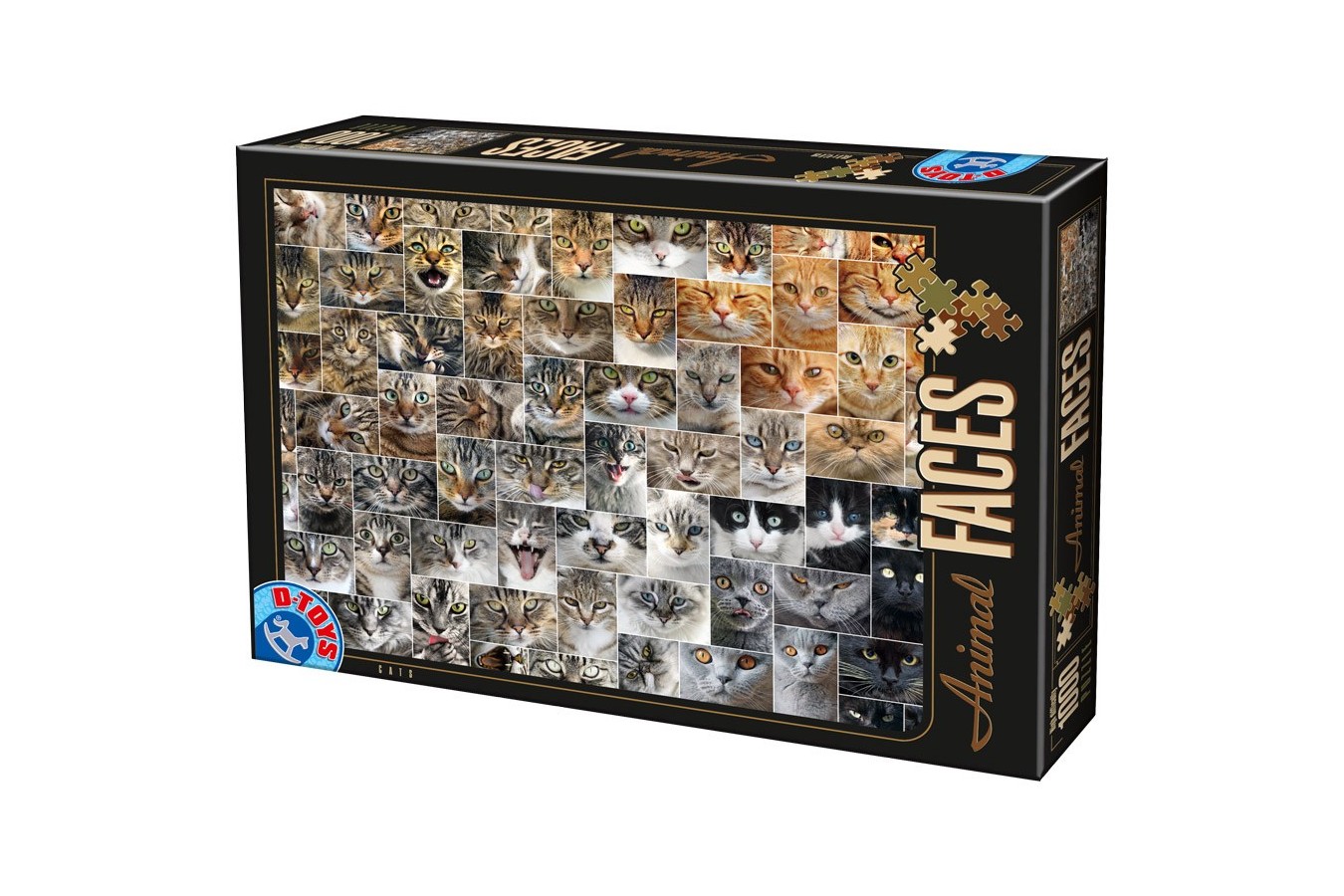 Puzzle D-Toys - Collage - Cats, 1.000 piese (Dtoys-74331-AF02-(75260))