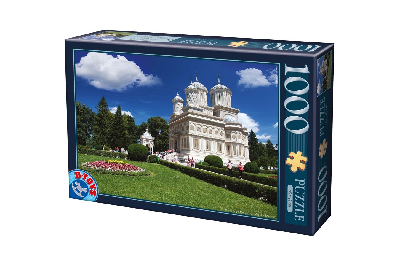 Puzzle D-Toys - Curtea de Arges Monastery - Roumania, 1.000 piese (Dtoys-63038-MN14)