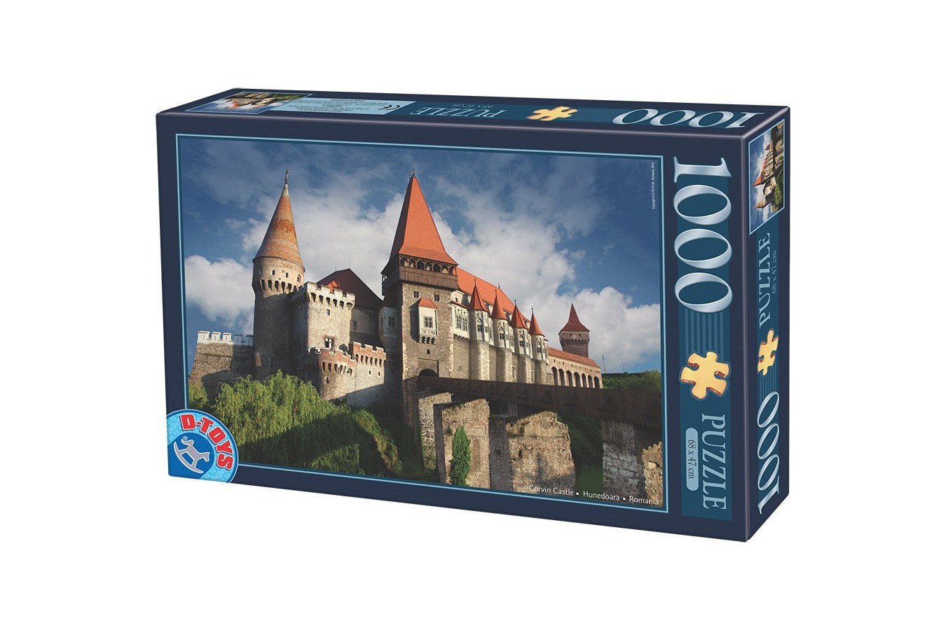 Puzzle D-Toys - Hunedoara Castle, Romania, 1.000 piese (Dtoys-63038-MN12)