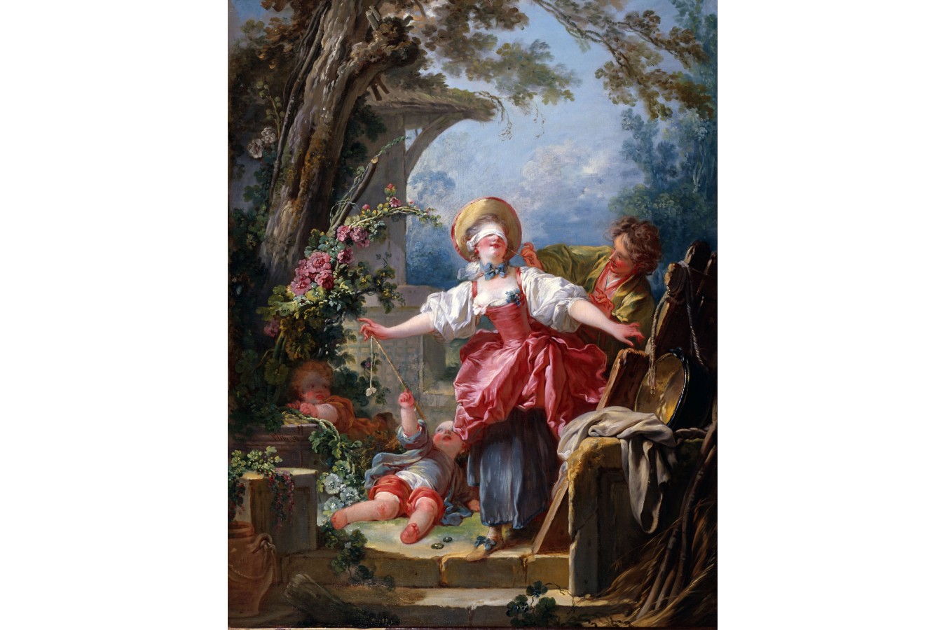 Puzzle D-Toys - Jean-Honore Fragonard: Blind Man's Bluff, 1.000 piese (Dtoys-72702-FR01-(72702)) imagine