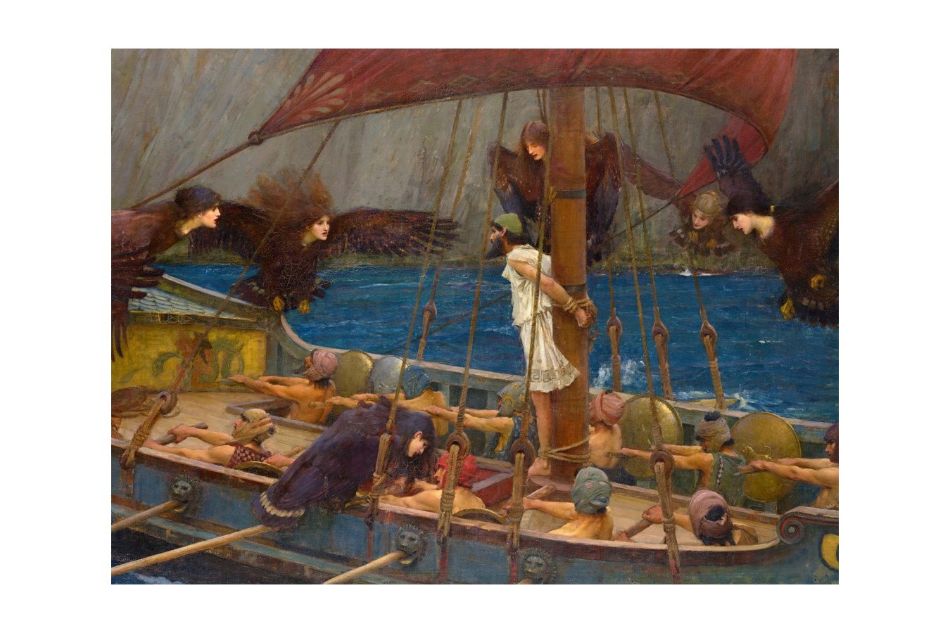 Puzzle D-Toys - John William Waterhouse: Ulysses and the Sirens, 1891, 2.000 piese (Dtoys-72917-WA01-(72917))