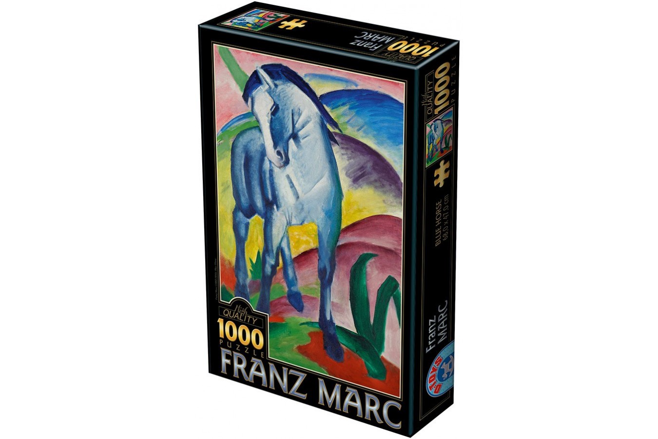 Puzzle D-Toys - Marc Franz: Blue Horse, 1.000 piese (Dtoys-72856-MA02-(75147))