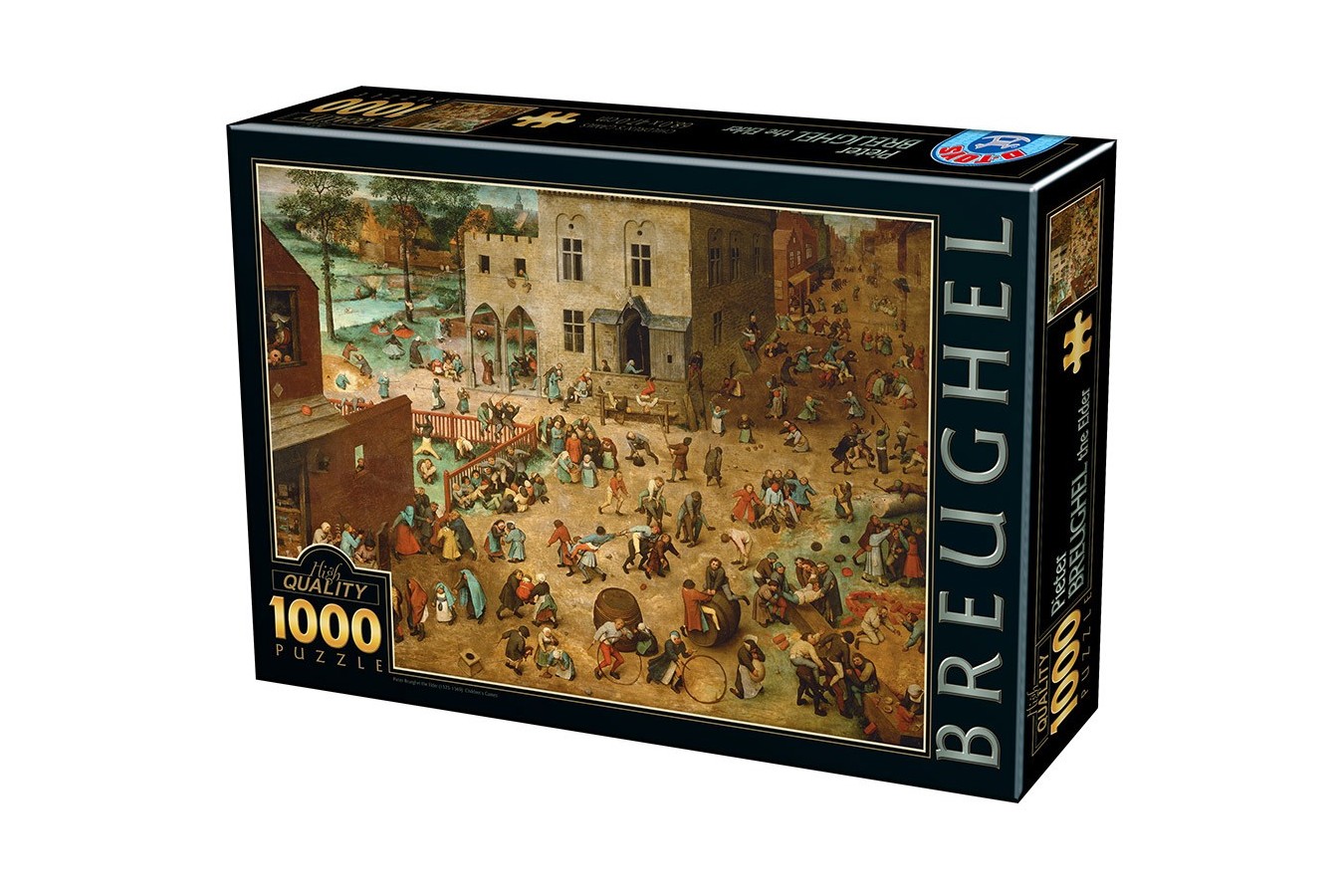 Puzzle D-Toys - Pieter Bruegel: Children's Games, 1.000 piese (Dtoys-75857) imagine