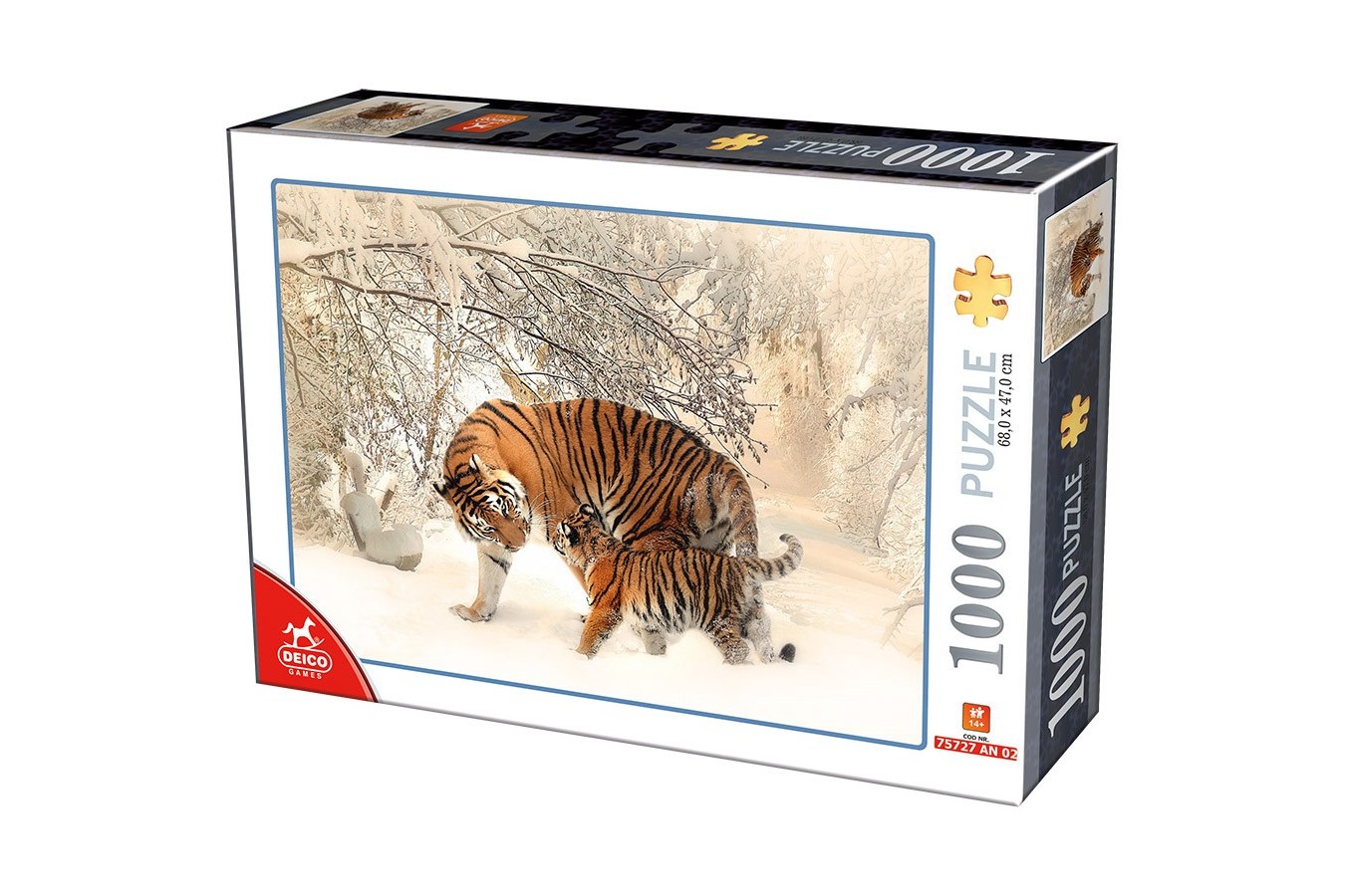 Puzzle D-Toys - Tigers, 1.000 piese (Dtoys-75987)