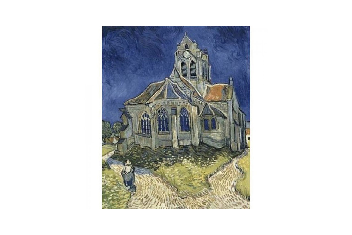 Puzzle D-Toys - Vincent Van Gogh: The Church at Auvers, 1.000 piese (DToys-66916-VG10-(70173))