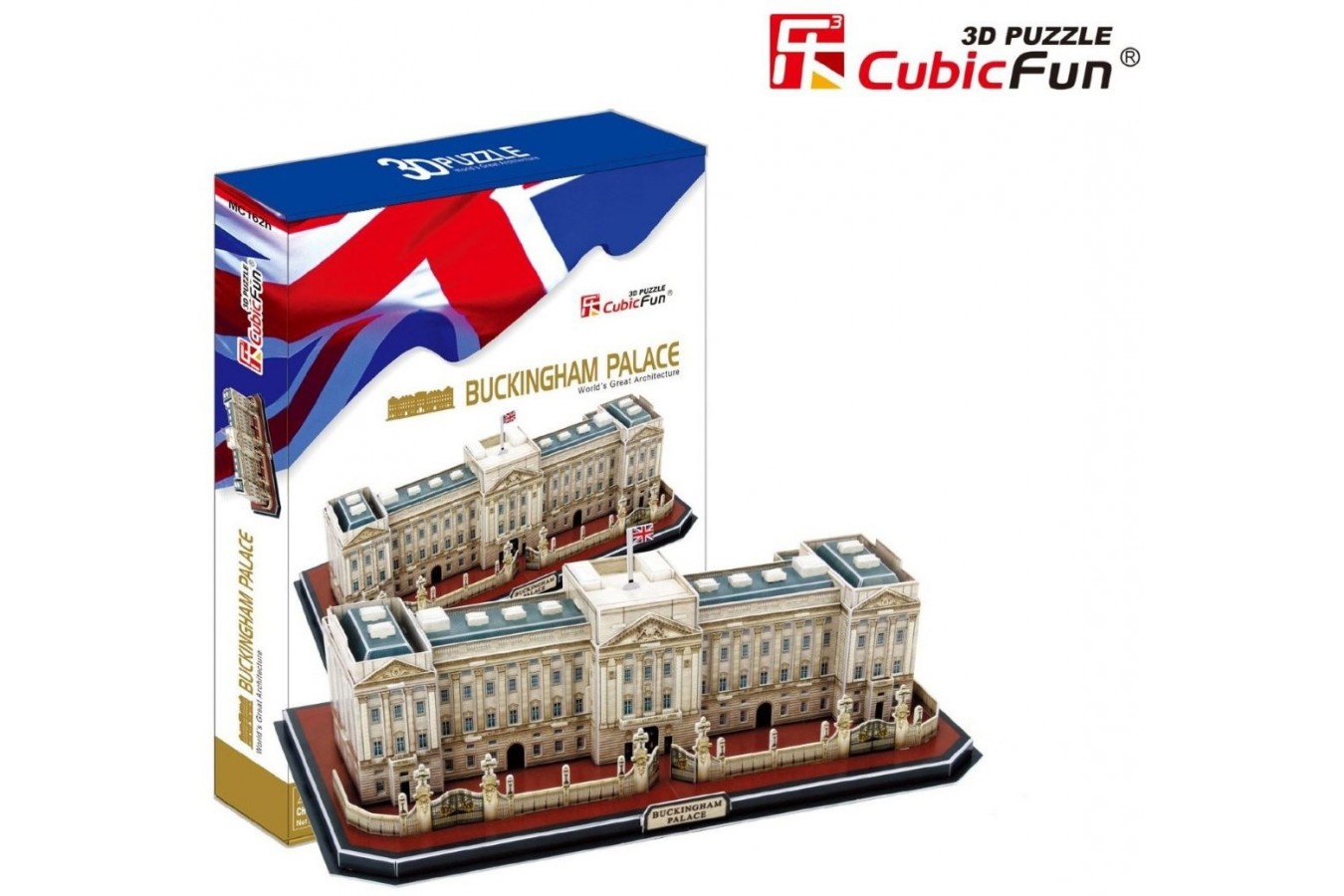 Puzzle 3D Cubic Fun - London: Buckingham Palace, 72 piese (Cubic-Fun-MC162H)