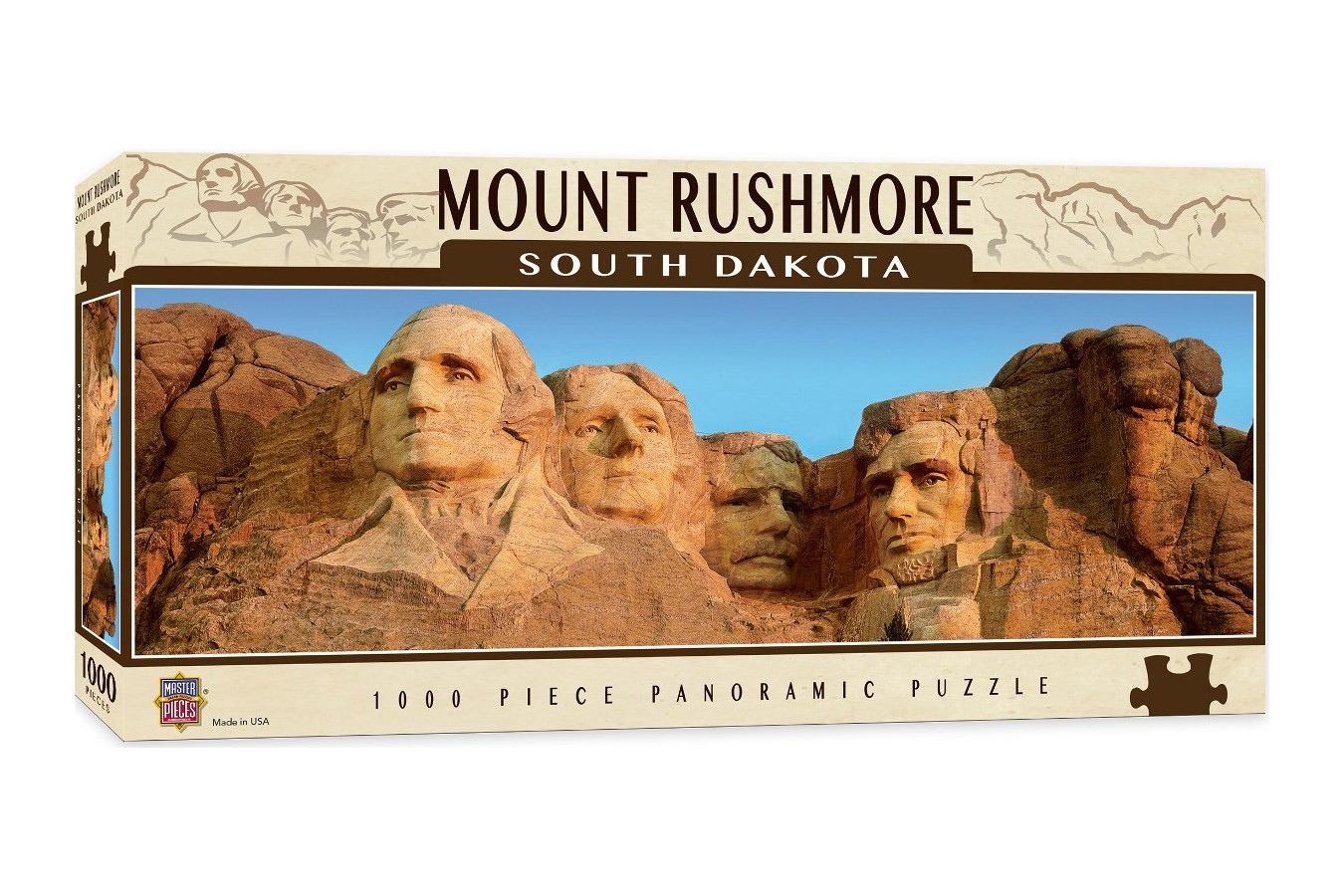 Puzzle panoramic Master Pieces - Mount Rushmore, South Dakota, 1.000 piese (Master-Pieces-71583)