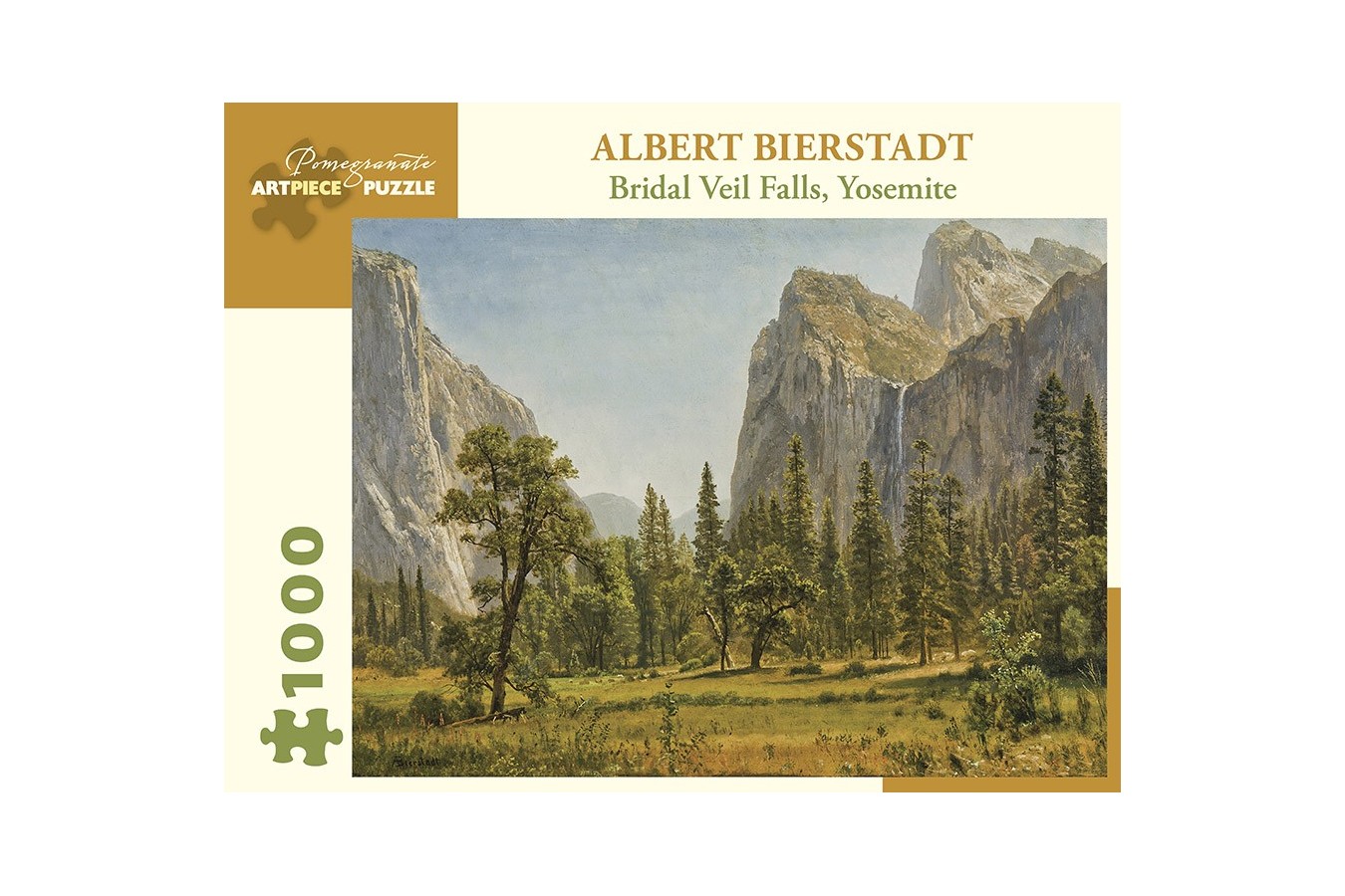Puzzle Pomegranate - Albert Bierstadt: Bridal Veil Falls, Yosemite Valley, California, 1.000 piese (AA1029)