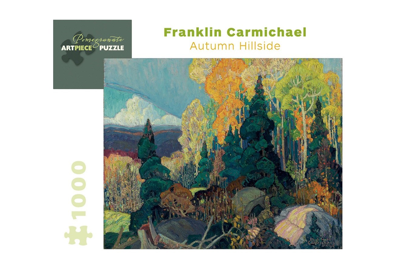 Puzzle Pomegranate - Franklin Carmichael: Autumn Hillside, 1920, 1.000 piese (AA846) imagine