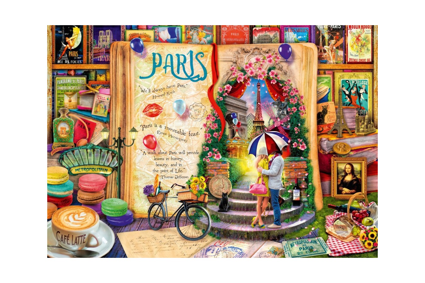 Puzzle Bluebird - Aimee Stewart: Life is an Open Book Paris, 1.000 piese (Bluebird-Puzzle-70239-P)