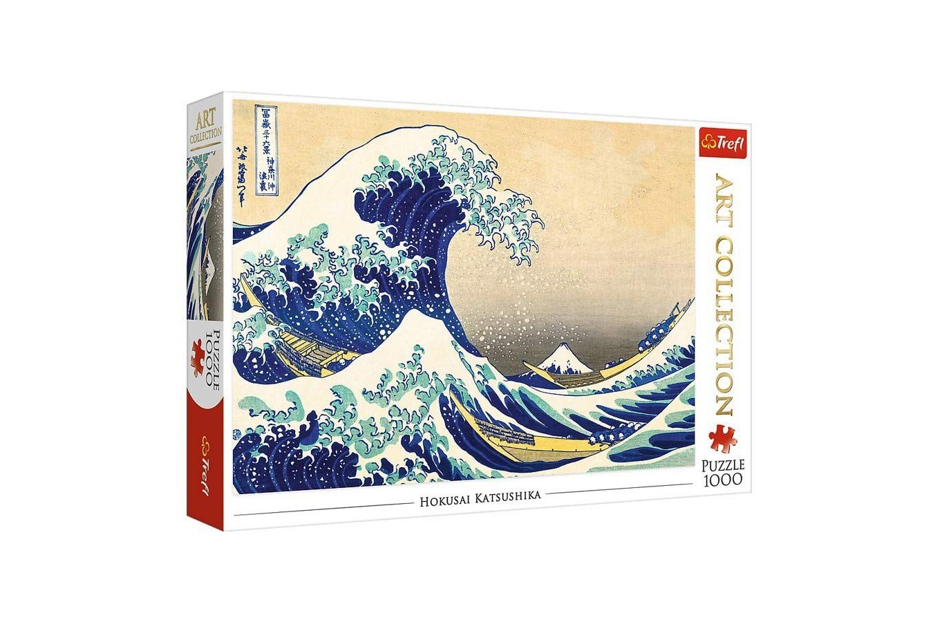 Puzzle Trefl - Katsushika Hokusai: The Great Wave of Kanagawa, 1.000 piese (10521)