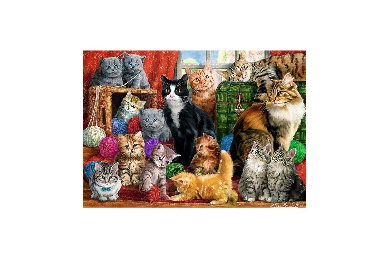 Puzzle Trefl - Cats Meeting, 1.000 piese (10555)