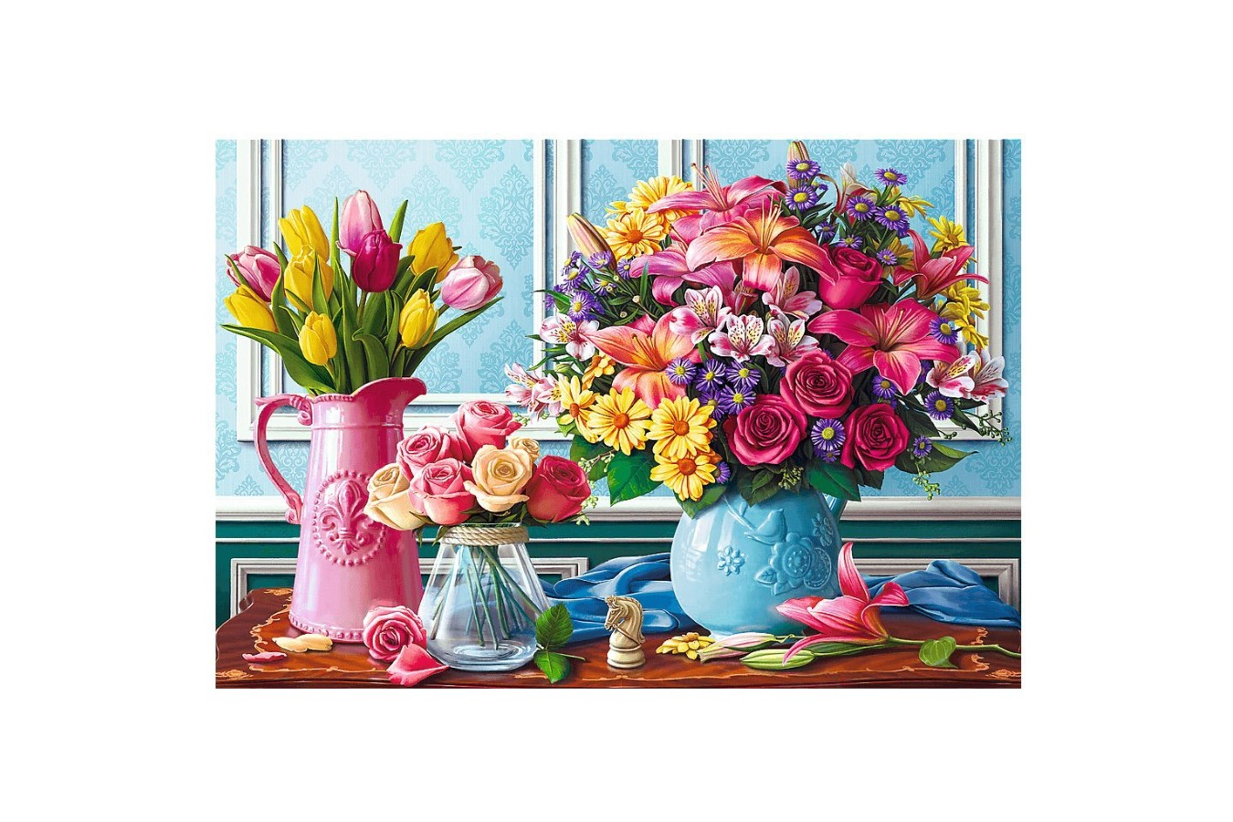 Puzzle Trefl - Flowers, 1500 piese (26157)