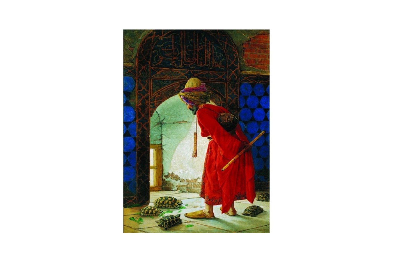 Puzzle Gold Puzzle - Osman Hamdi Bey: The Turtle Trainer, 1.000 piese (Gold-Puzzle-60966)
