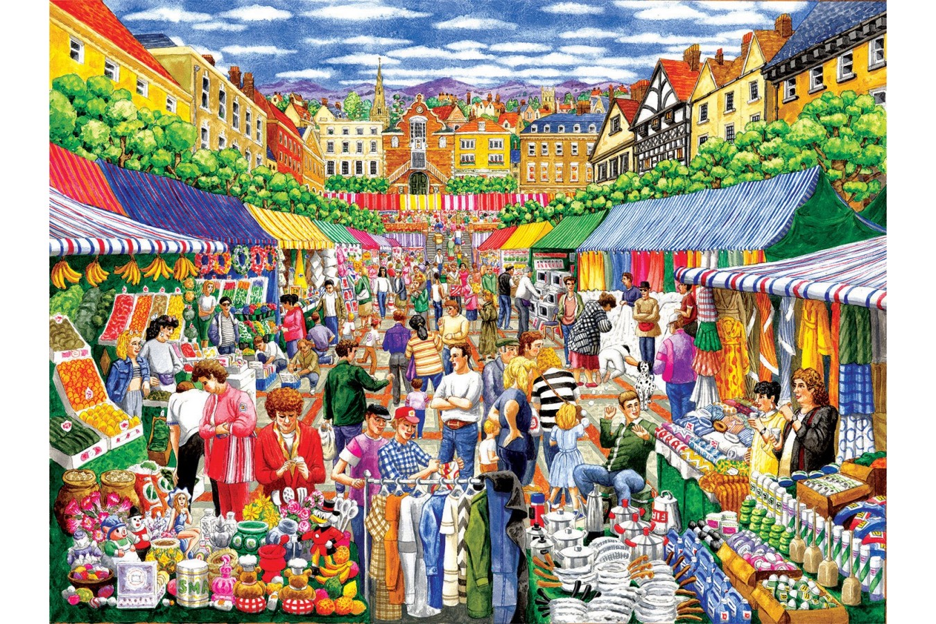 Puzzle SunsOut - Gale Pitt: A Day at the Marketplace, 1.000 piese (Sunsout-52415)