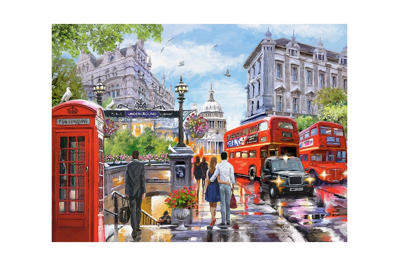 Puzzle Castorland - Spring in London, 2.000 piese (200788) imagine