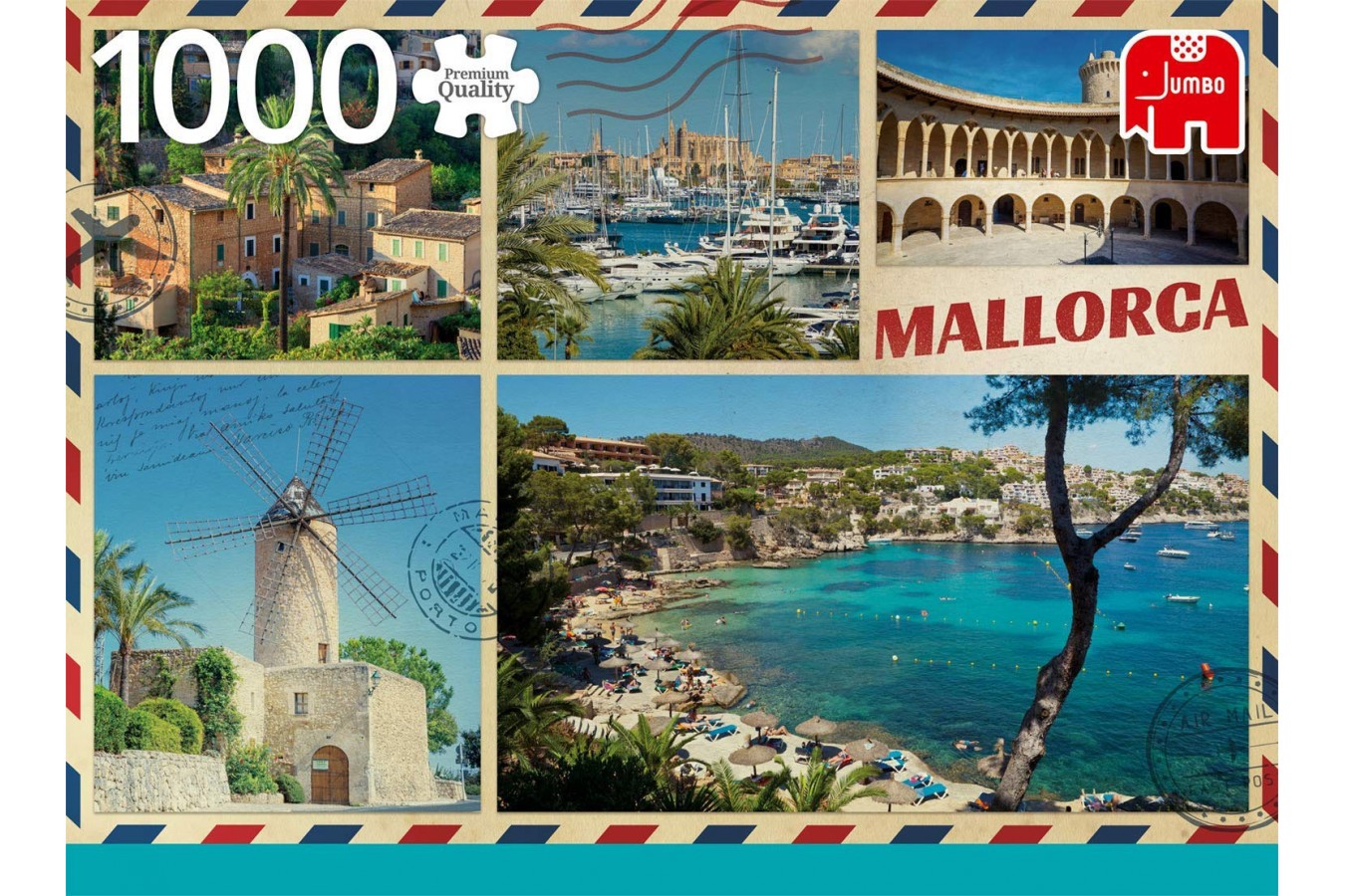 Puzzle Jumbo - Greetings from Mallorca, 1.000 piese (18836) imagine