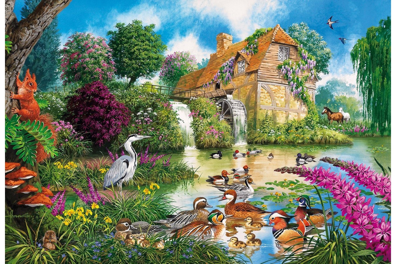 Puzzle Gibsons - John Francis: The Old Watermill, 500 piese (G3422)