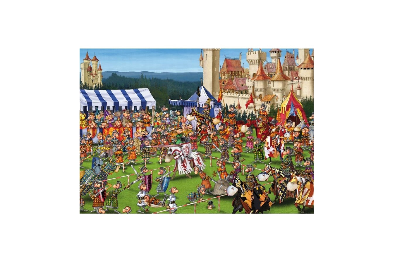 Puzzle Piatnik - Francois Ruyer: Medieval Games, 1.000 piese (5440)