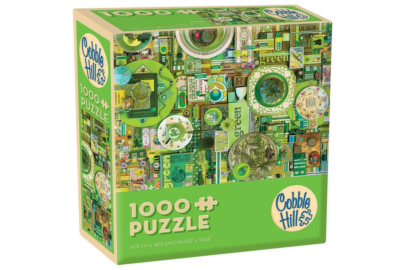 Puzzle Cobble Hill - Green, 1.000 piese (Cobble-Hill-57217)