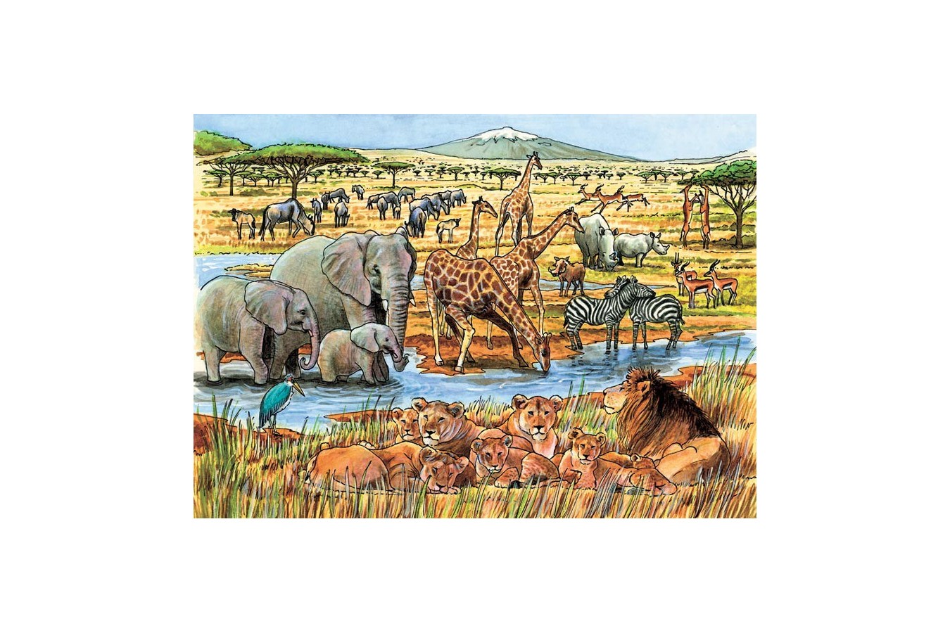 Puzzle Cobble Hill - Out of Africa, 35 piese (Cobble-Hill-58813) imagine