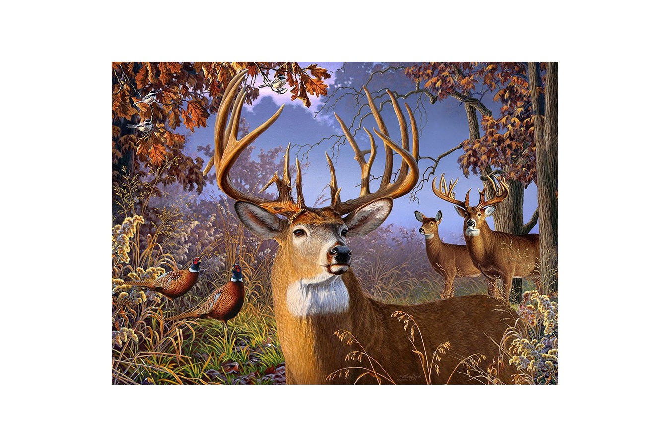 Puzzle Cobble Hill - Deer and Pheasant, 1.000 piese (Cobble-Hill-70055)