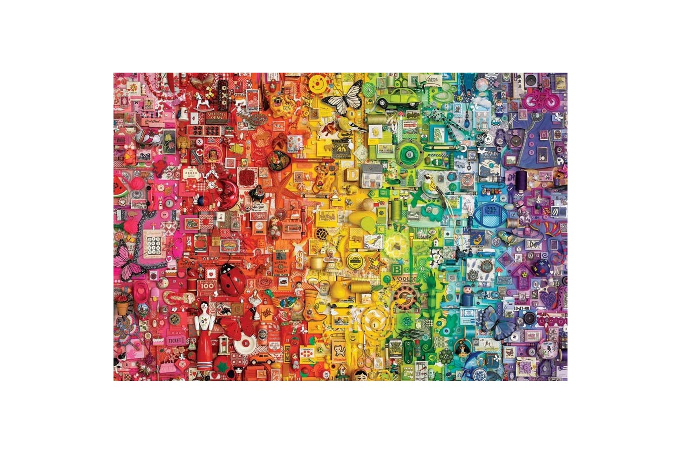 Puzzle Cobble Hill - Rainbow, 2.000 piese (Cobble-Hill-89003)