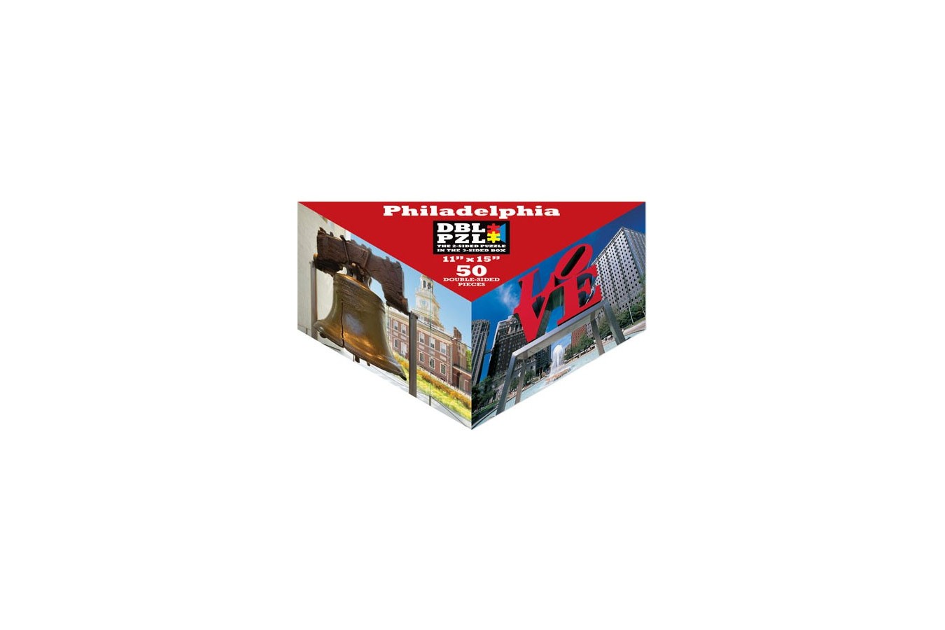 Puzzle Pigmen & Hue - Philadelphia, 50 piese fata/verso (Pigment-and-Hue-DBLPHL-00817)