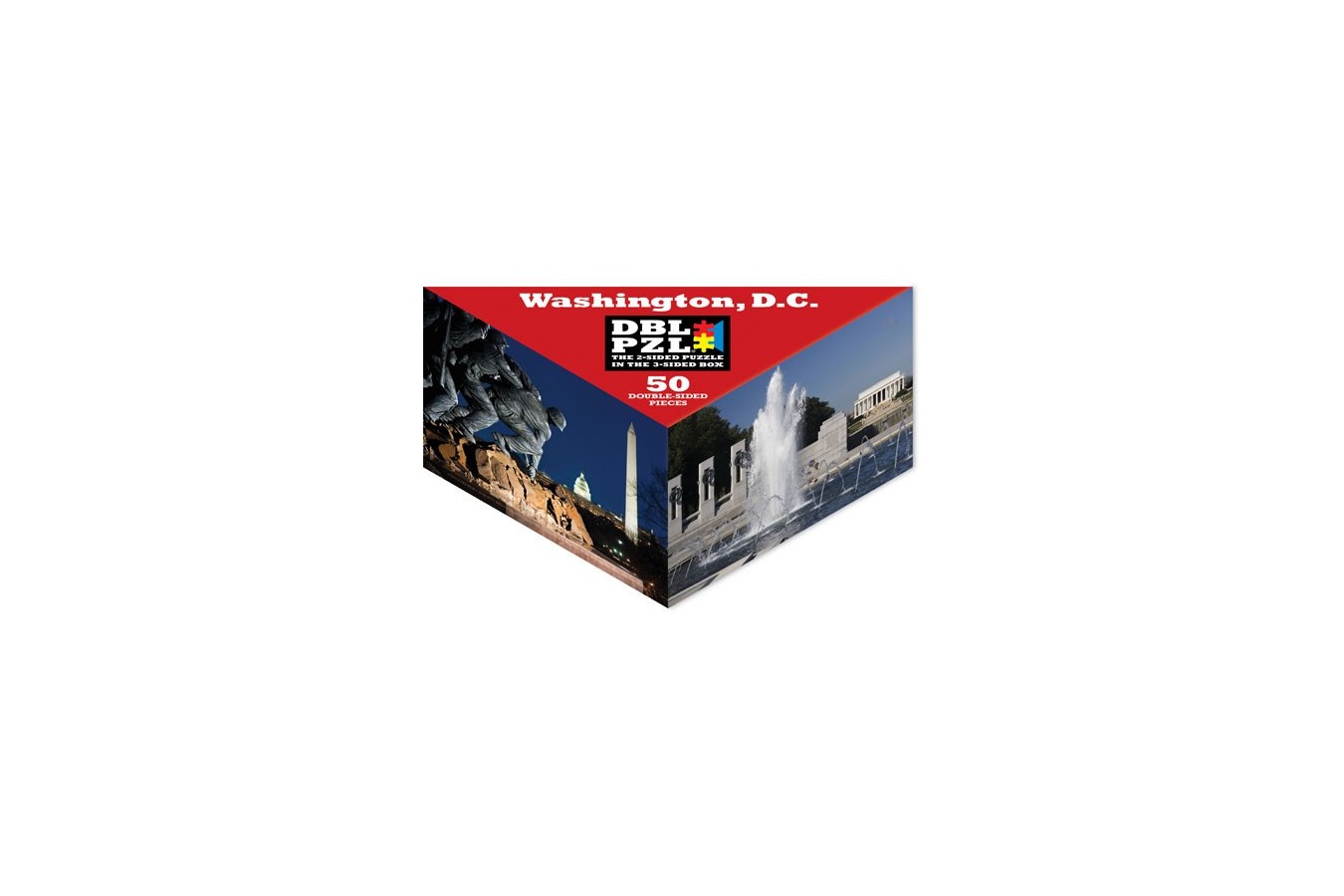 Puzzle Pigmen & Hue - Washington D.C., 50 piese fata/verso (Pigment-and-Hue-DBLWDC-00918)
