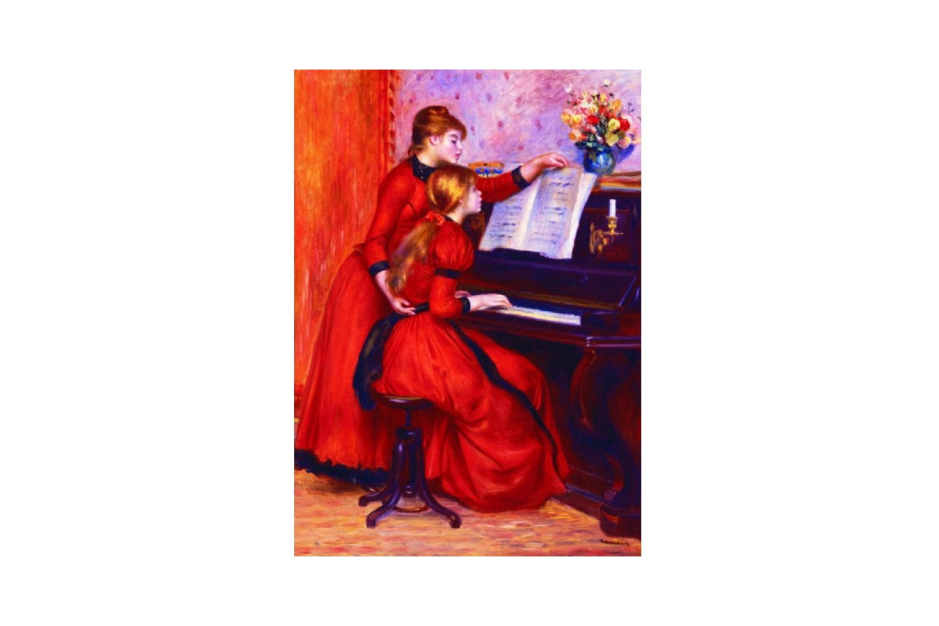 Puzzle Gold Puzzle - Auguste Renoir: Young Girls at the Piano, 1.000 piese (Gold-Puzzle-60232)