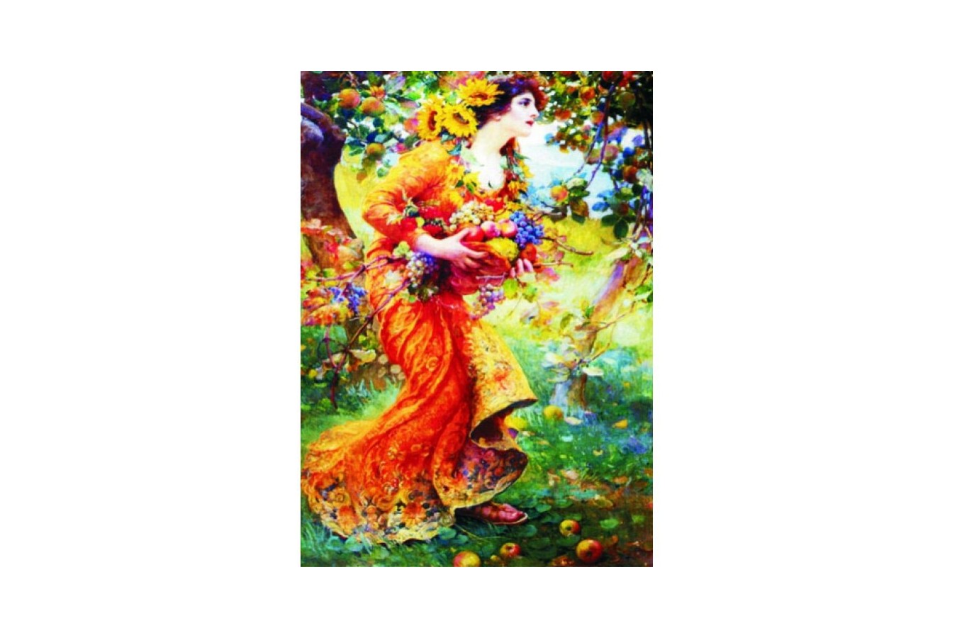 Puzzle Gold Puzzle - Franz Dvorak: In the Orchard, 1.000 piese (Gold-Puzzle-60591)