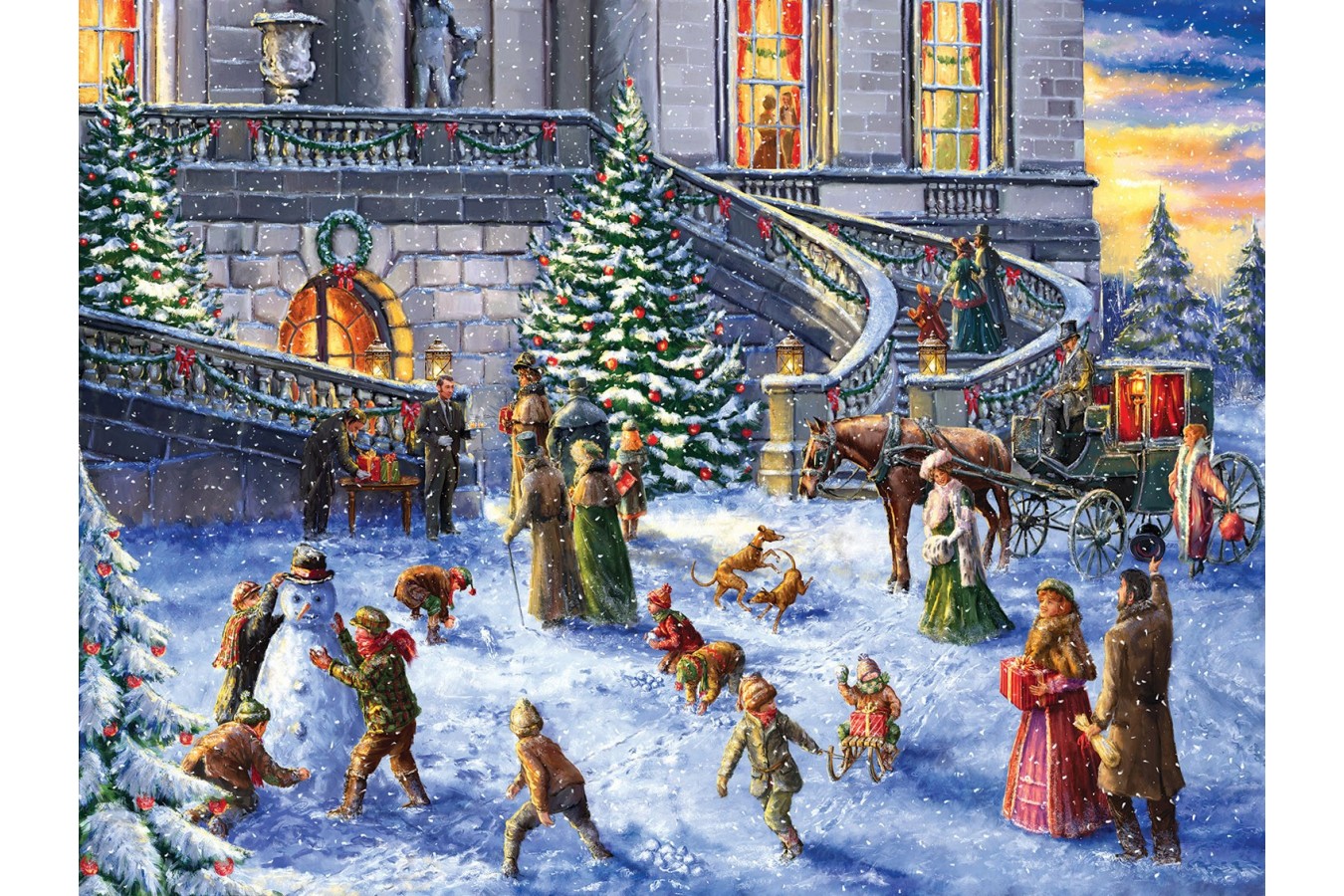 Puzzle SunsOut - A Traditional English Christmas, 300 piese (Sunsout-60617)