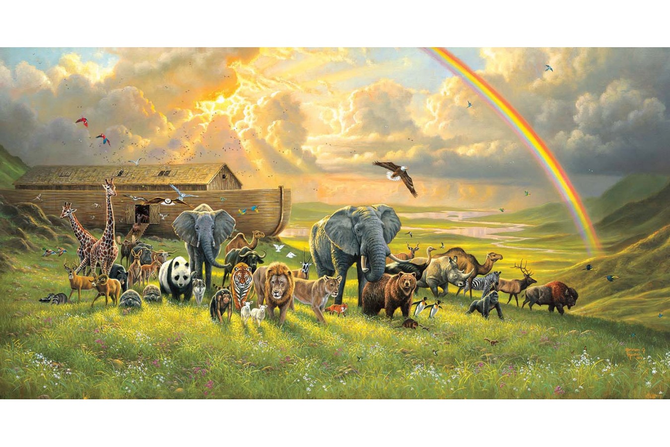 Puzzle panoramic SunsOut - A New Beginning, 500 piese (Sunsout-69634) imagine