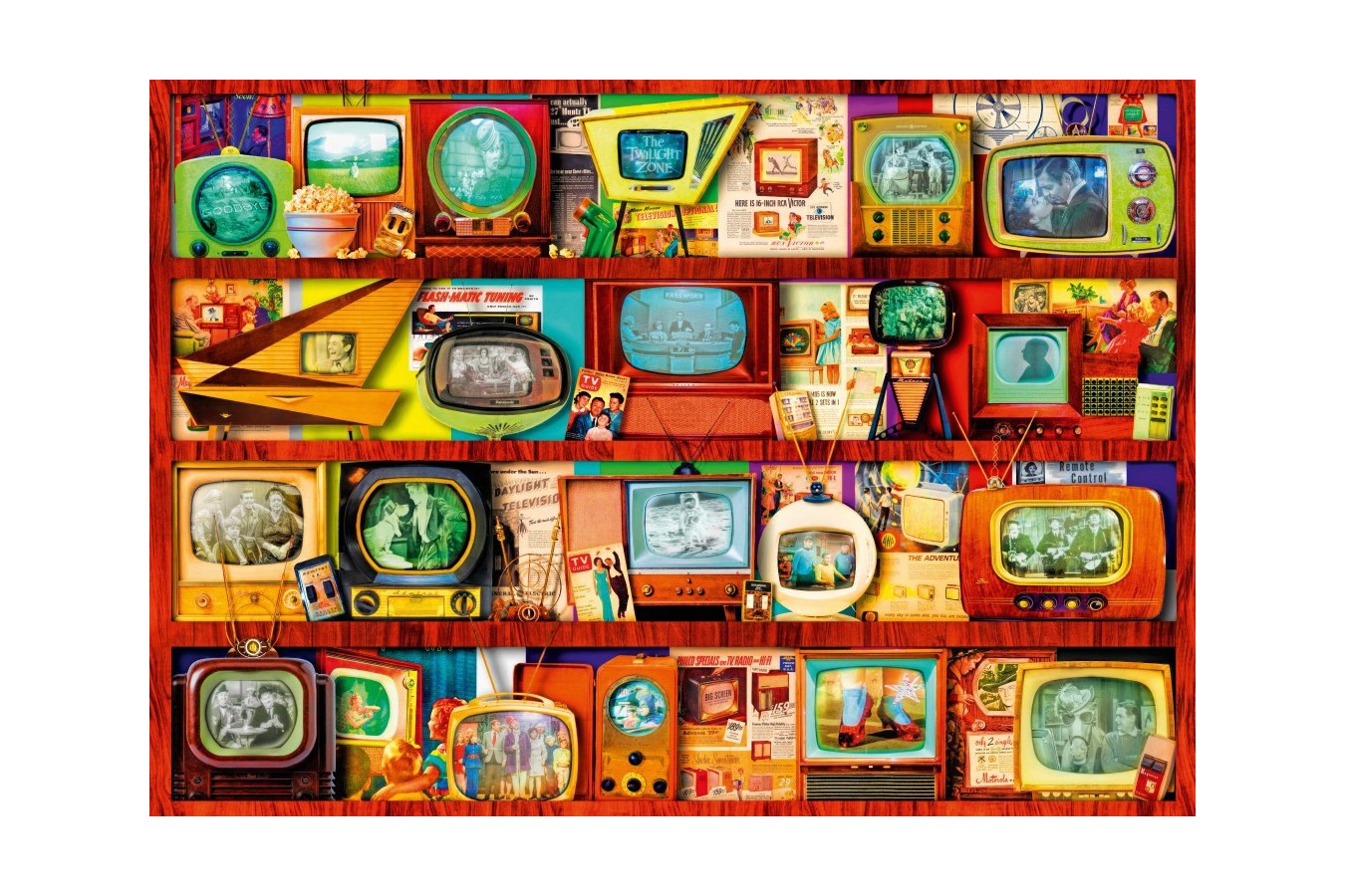 Puzzle Bluebird - Aimee Stewart: Golden Age of Television-Shelf, 1.000 piese (70330-P)