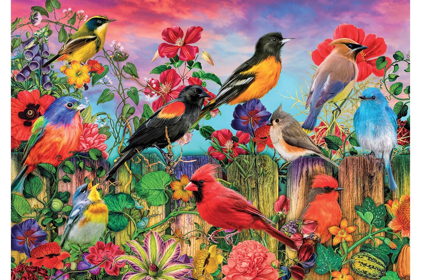 Puzzle KS Games - Birds and Blooms, 500 piese (20002)