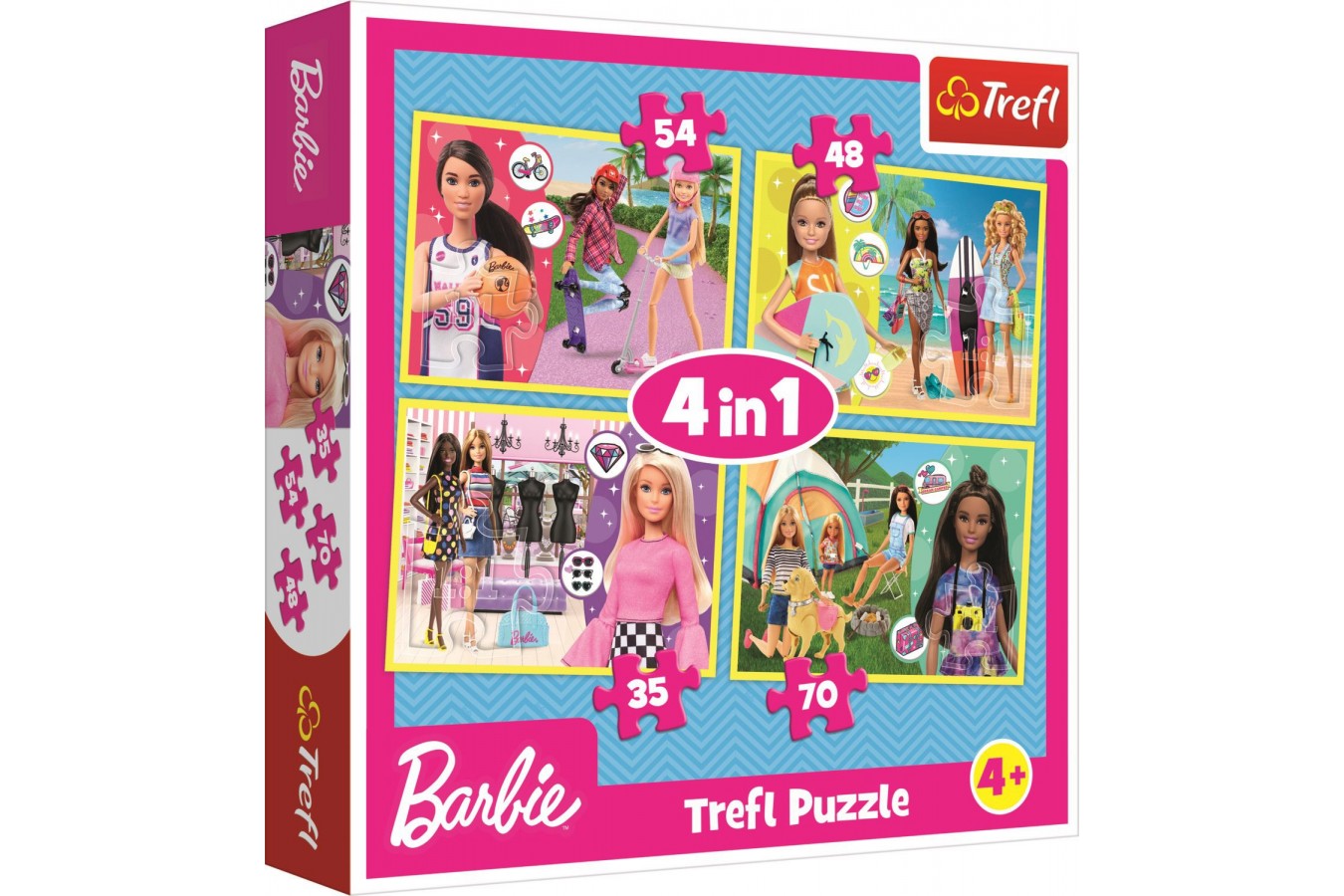 Puzzle Trefl - Barbie, 35/48/54/70 piese (34333) imagine