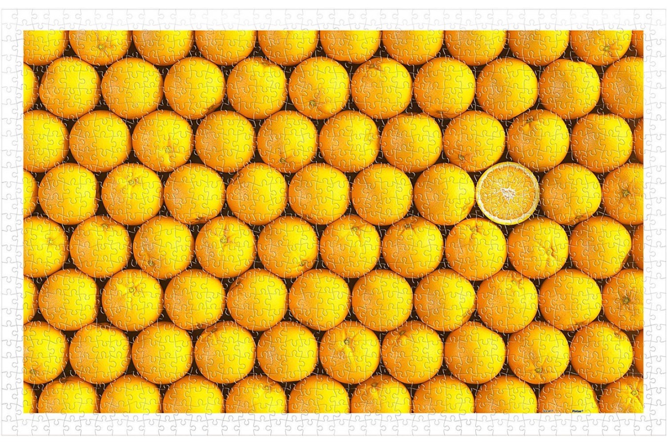 Puzzle din plastic Pintoo - Fruits - Orange, 1.000 piese dificile (H1992)