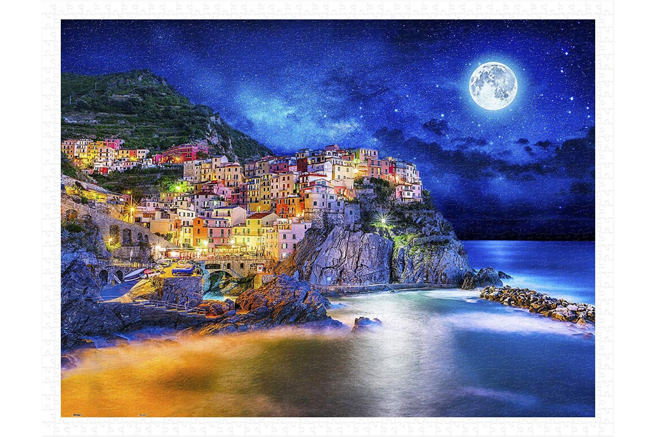 Puzzle din plastic Pintoo - Starry Night of Cinque Terre, Italy, 1200 piese (H2056)