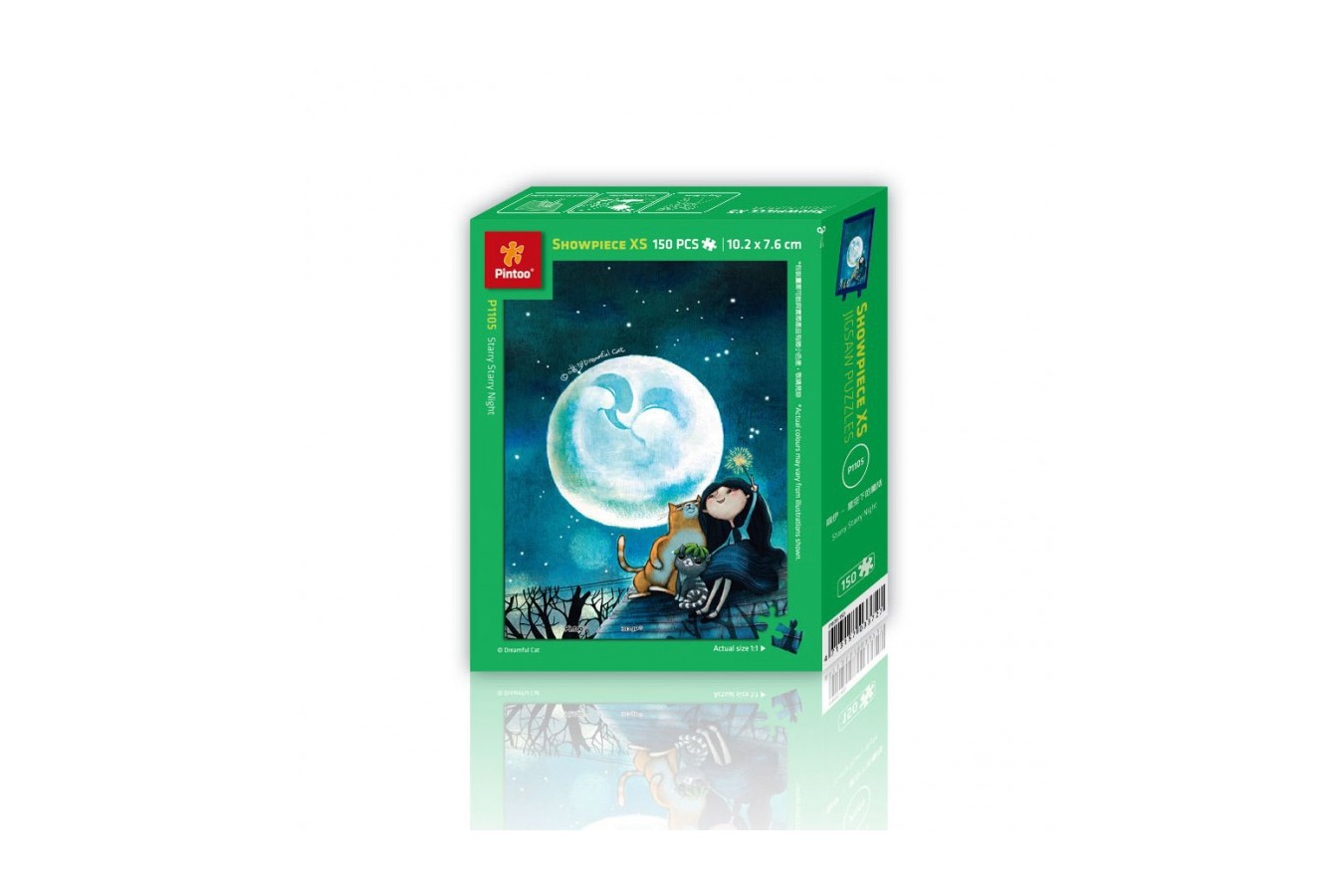 Puzzle din plastic Pintoo - Starry Night, 150 piese (P1105)