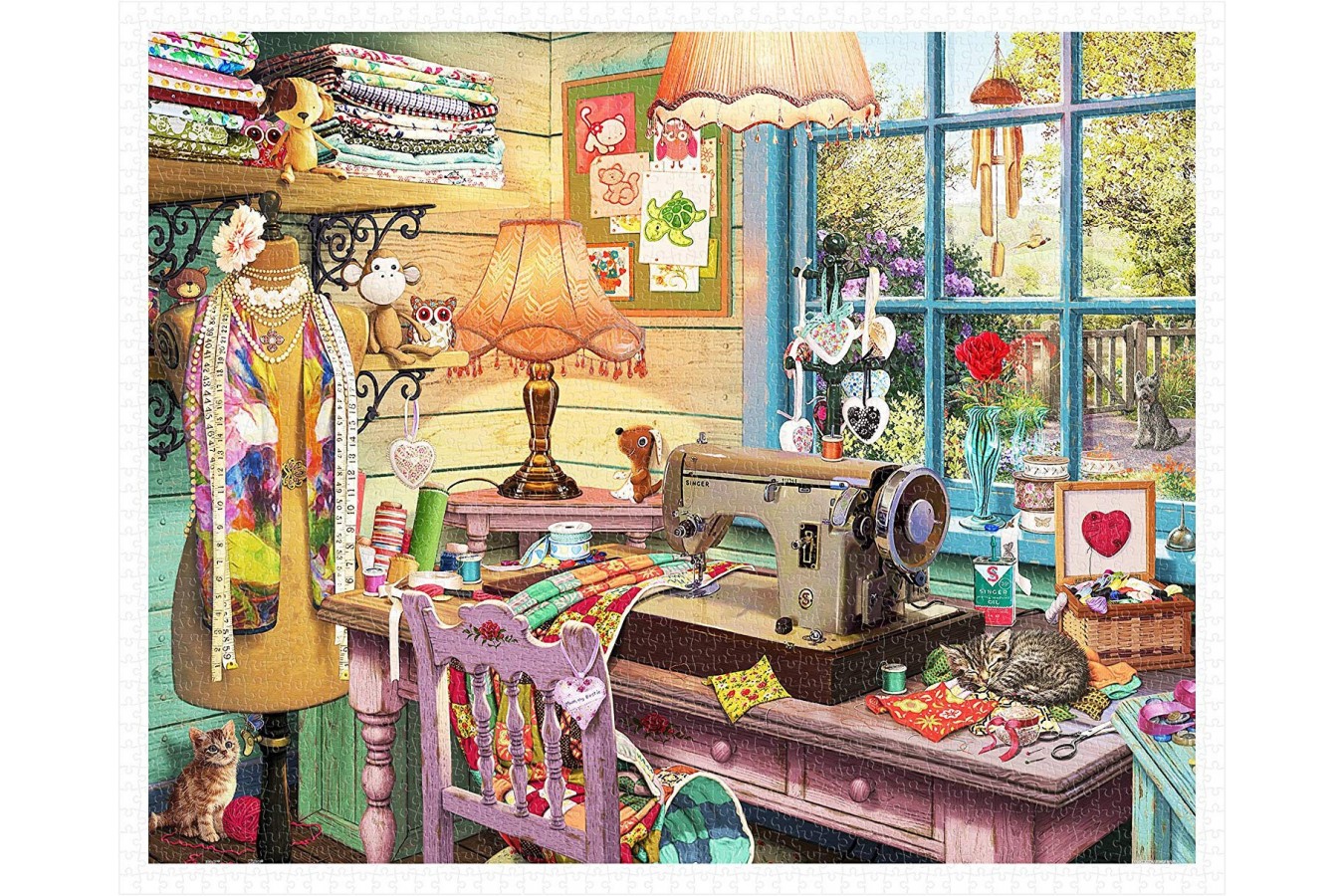 Puzzle din plastic Pintoo - Steve Read: Sewing Shed, 2.000 piese (H1932) imagine